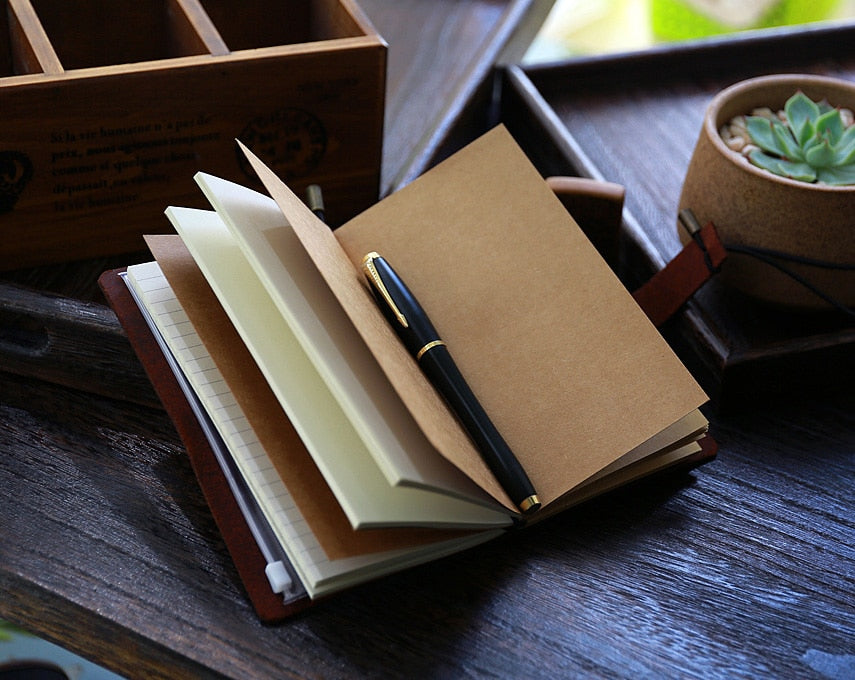 Handmade leather journal