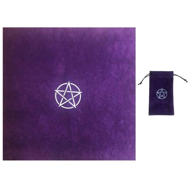 Pentagram Tarot Tablecloth with Bag